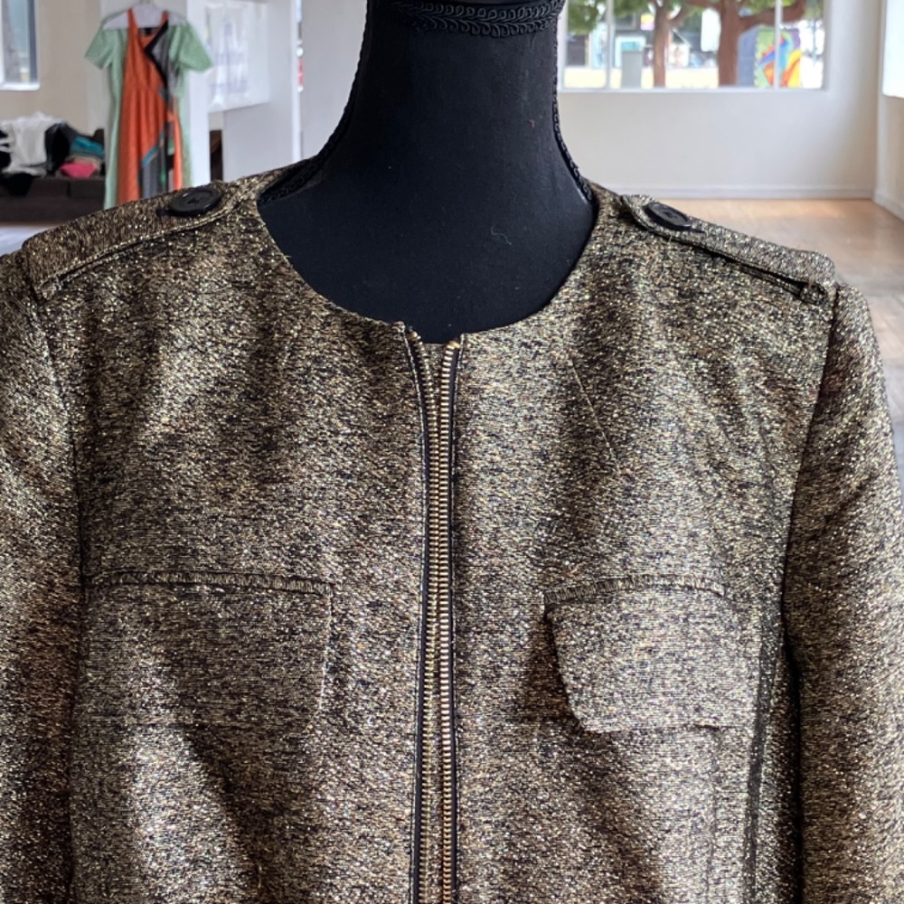 Michael Kors silk and metallic thread jacket - Picture 2 of 10